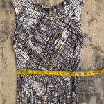 Nic+Zoe  Blue and White Textured Midi Dress Photo 6