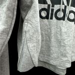 Adidas Women's Gray Cropped OVERSIZED Hoodie Photo 3