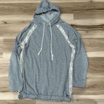 O'Neill O’Neill Grey Cream Lace Hoodie Sweatshirt Women’s XL Photo 1