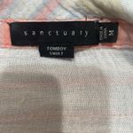 Sanctuary  tomboy shirt Nina long/ rolled sleeve women's M cotton gauze Photo 4