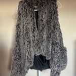 Democracy  Charcoal Faux Fur Vest - M Photo 0