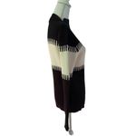 Cliche’ Piano Tile Wool Blend Mock Neck Knit Black & White Sweater Medium Photo 1