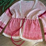 Sundance  Free In Spirit Open Front Cardigan Knit Pink Photo 10