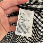 H&M DIVIDED BY  Off the Shoulder Dress Black White Gingham Plaid 3/4 Sleeve Mini Photo 7