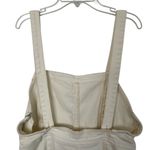 Chelsea and Violet New  Women's Ivory Denim Overalls - Size Medium Photo 2