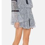 Alexis  LANELLE PRINTED LONG-SLEEVE MINI DRESS IN BLUE sz M Photo 9