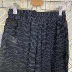 Good American Sheer Zebra Running Shorts Black Photo 6