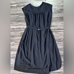 PAS DE CALAIS Pleated Crepe Dress Designer Quite Luxury minimalist Japanese 34/4 Black Photo 7