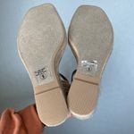 Soda Brown Espadrille Wedge Sandals Ankle Strap Crochet Trim Women's Size 9 Photo 3