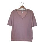 Alternative Rose Quartz Split Collar Short Dolman Style Sleeve T-Shirt S Photo 2