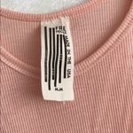 Free People  Pink Ribbed Tank Top Photo 1