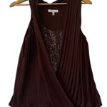 Robbi & Nikki by Robert Rodriguez‎ Brown Sequin Tank Top Women's S Going Out Photo 0