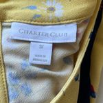 Charter Club  Yellow / Navy Blue Floral Halter Tank Top Size 1X Photo 2