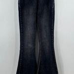 Rock & Roll Denim Bargain Bell Pull On Super Flare Jeans Black Wash Size 25 Photo 0