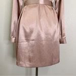 L'Academie Pink Satin Double Breasted Button Blazer Dress, Sz Medium Photo 8