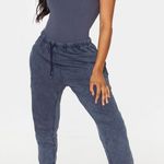 Pretty Little Thing Shape Charcoal Cotton Binded Strappy Bodysuit Photo 0