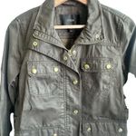 J.Crew Downtown Field Jacket Olive Green Size XS Waxed Cotton Outdoors Utility Photo 4