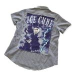 Via Penny Lane Reworked Apparel | Ice Cube Tie Dye Gingham Button Down Shirt Blue Size L Photo 0