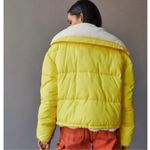 BDG NWT Urban Outfitters Marlow Puffer Jacket Yellow Shawl Collar Yellow sz S Photo 3