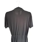 Eileen Fisher  - Black Short Sleeve Wide Leg Jumpsuit Drawstring Waist Sz S Photo 7