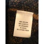 Peyton Jensen Animal Print Black Brown zebra Medium V Neck Sweater Photo 4