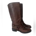 Boemos tall leather riding harness boots made in Italy 41 US 9.5 Brown Photo 1