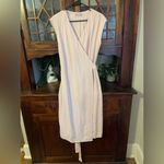 Everlane  Wrap Dress Midi V-Neck Sleeveless‎ Casual Workwear Blush Pink S Photo 1
