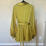 House Of CB  'Allegra' Chartreuse Pleated Shirt Dress NWOT size XL Tall‎ Photo 6