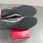 Aerosoles  Beckon Silver Leather Quilted Toe Flats Size 8.5 Photo 3