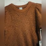 Worthington  Tortoise Brown Crew Neck Ribbed Knit Sweater. Size XSmall Photo 8