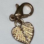Gold Tone Red Heart Lobster Claw Charm Photo 2