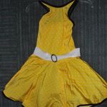Yellow Polka Dot Dress with Black Trim Photo 0