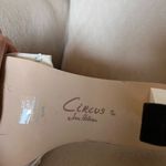 Circus by Sam Edelman CIRCUS SAM EDELMAN Slade Ruffle Vamp White Slip On Heels Shoe Women’s Sz 6.5 EUC Photo 7