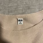 Uniqlo  Beige 3D Knit Cotton Sweater | Seamless Minimalist Crewneck Size XS Photo 2