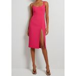 Amanda Uprichard  Landra Chain Strap Midi Dress, Magenta, XS Photo 1