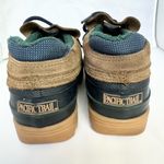 Pacific trail Snow Alberto Gwen Low Duck Rain Shoes Navy Tan Leather Sz 6 Photo 5