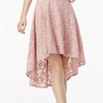 City Studios  Blush High-Low Lace Skirt Photo 0