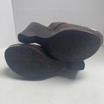 BORN Women’s Leather Clogs Mules Size 8 Brown Handcrafted Slip Ons Brown Photo 8