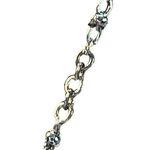 1928 Initial "S" Necklace Silver Tone Clear Rhinestones Adjustable 18" NWT Photo 2