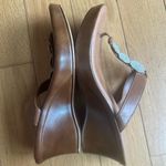 Like New Toscanella Bedazzled Made in Italy Tan Wedges Size 7 Photo 1