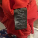 Lulus  Dress Womens Sz XS Off The Shoulder Cherry Red Midi Ruffles JD8363 Holiday Photo 4