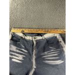 Vintage denim Shorts‎ Women 18 High Rise Two Tone Y2K Grunge Festival Retro Blue Photo 2