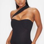 Pretty Little Thing PLT Black One Shoulder Bodysuit Photo 0