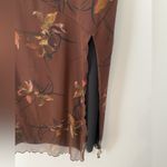 Urban Outfitters  UO Samara Mesh Strapless Midi Dress XL Brown Floral Whimsigoth Photo 5