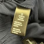 Ambiance Navy High Elastic and Tie Waist Pleated Paper Bag Pocket Shorts Small Blue Photo 10