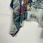 Tolani  Multi Colored Floral Print Cape Womens M Swimsuit Coverup Beachy Vacation Photo 5