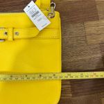 Talbots Womens Crossbody Purse NWT $119 Yellow Shoulder Bag Buckle Leather Photo 12