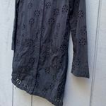Patrick Robinson‎ Eyelet Tunic Dress Coverup Black Photo 3