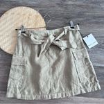 Bella Dahl Nwt ‎ 100% linen Cargo mini skirt in palm green size M womens Photo 1