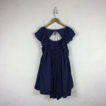 Free People Hailey Blue Oversized Ruffle Gauzy Mini Dress Small Photo 14